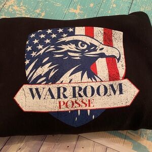 Black War Room Posse Eagle Logo Hoodie